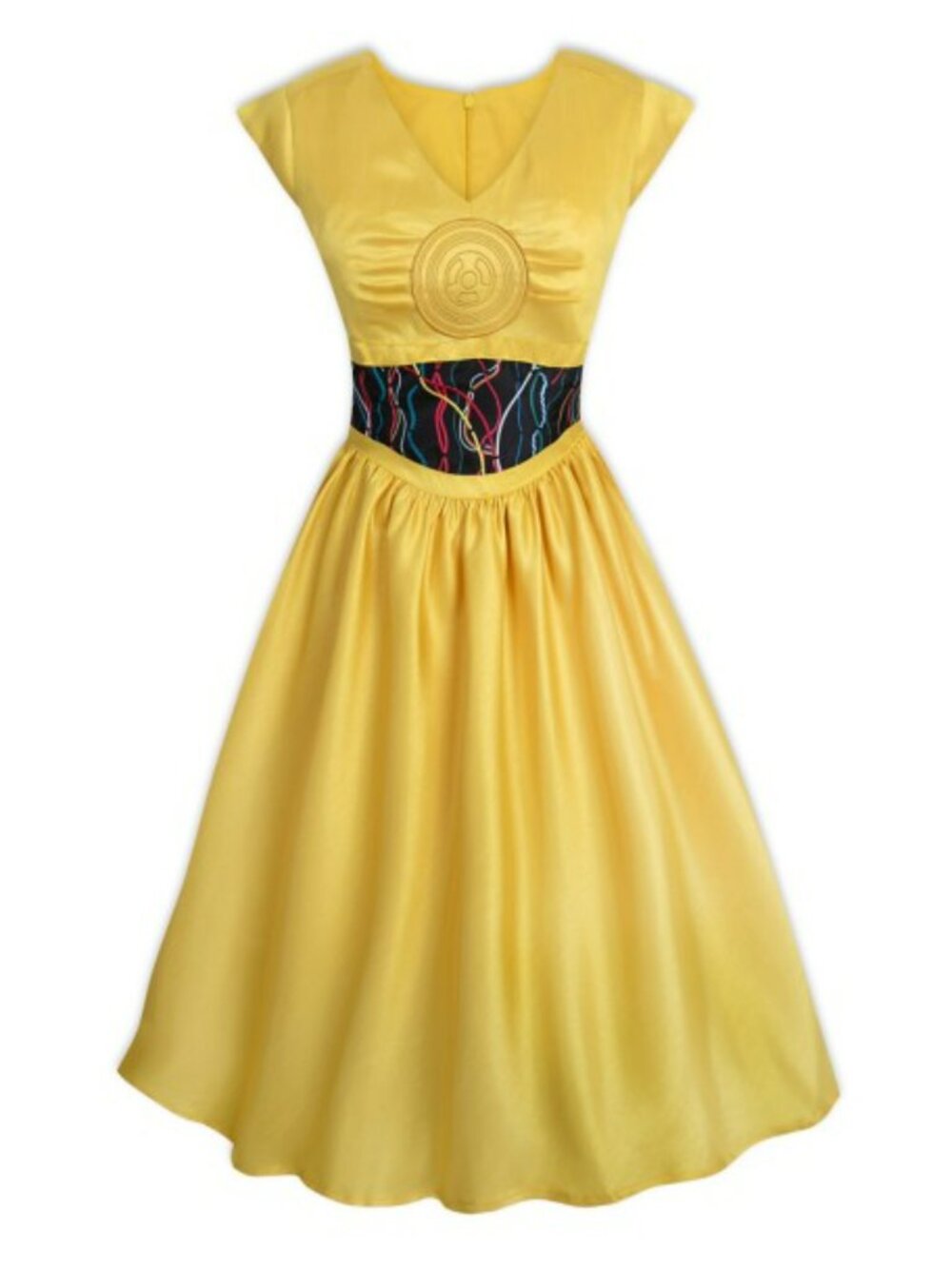 Disney Parks Star Wars Dress C-3PO Dress Women's Size Small Costume NEW $128+